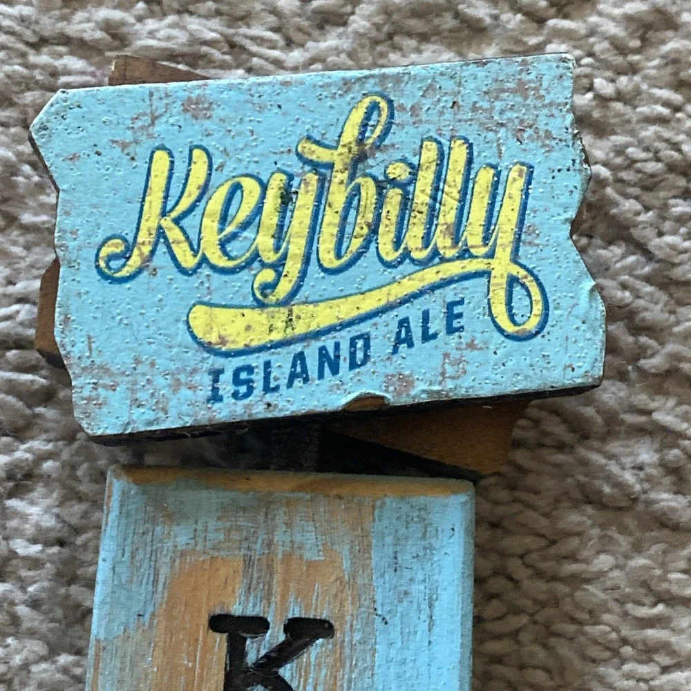 KEYBILLY ISLAND ALE, Beer TAP HANDLE